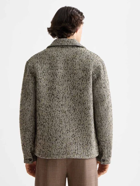 Scotch & Soda Multicoloured tweed wool-blend over