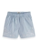 Scotch & Soda Placed broderie high-rise shorts