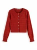 Scotch & Soda Pointelle knitted cardigan