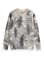 Scotch & Soda Printed dropped shoulder pullover