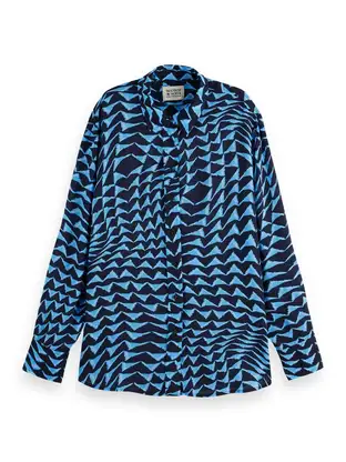 Scotch & Soda Printed relaxed fit shirt