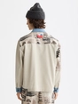 Scotch & Soda Printed & washed colour block worke
