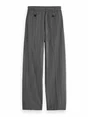 Scotch & Soda Quinn pinstripe mid-rise pleat fron
