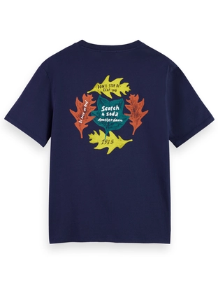 Scotch & Soda Regular Fit Front + Back AW T-shirt