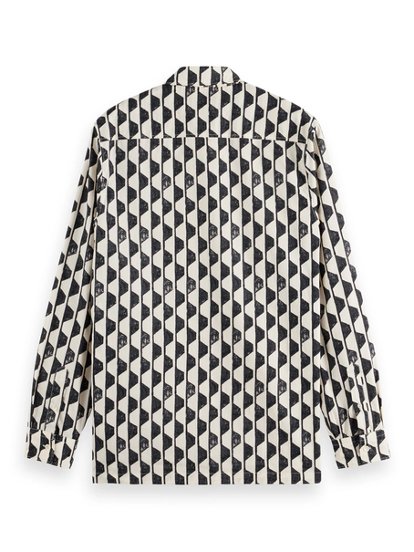 Scotch & Soda Regular fit geo-print shirt