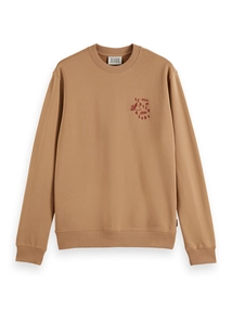 Scotch & Soda Regular fit left chest logo sweatsh