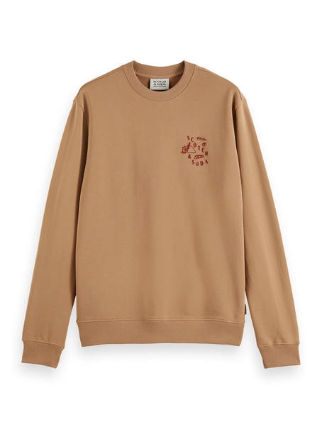 Scotch & Soda Regular fit left chest logo sweatsh