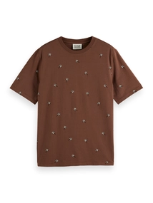 Scotch & Soda Regular fit micro AOP T-shirt