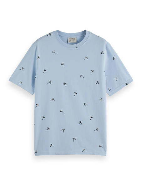 Scotch & Soda Regular fit micro AOP T-shirt