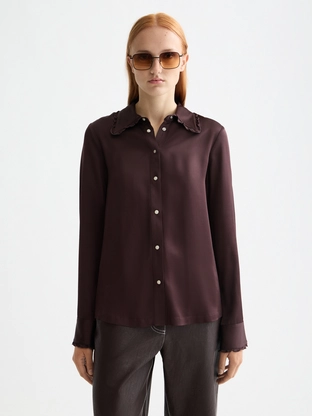 Scotch & Soda Regular fit shirt with ruffle