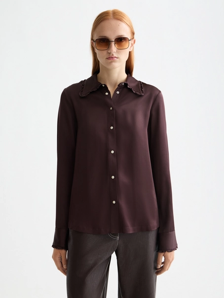 Scotch & Soda Regular fit shirt with ruffle