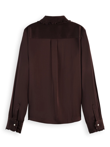 Scotch & Soda Regular fit shirt with ruffle