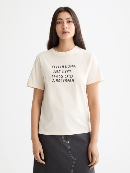 Scotch & Soda Regular fit T-shirt with chest artw