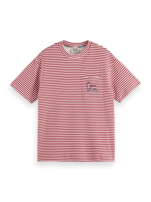 Scotch & Soda Relaxed-fit double face jersey pock