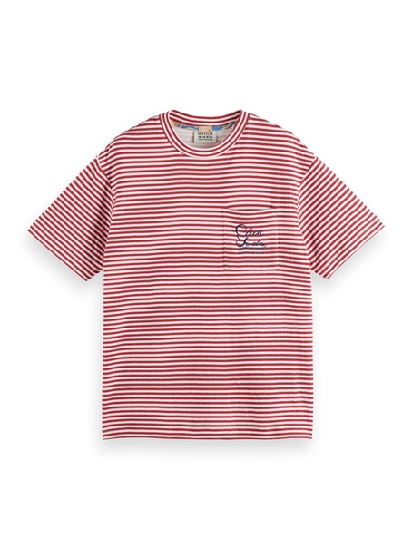 Scotch & Soda Relaxed-fit double face jersey pock