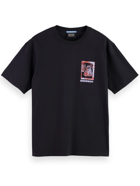 Scotch & Soda Relaxed Fit Front + Back AW T-shirt
