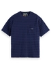 Scotch & Soda Relaxed-fit horizonal textured t-sh