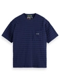 Scotch & Soda Relaxed-fit horizonal textured t-sh