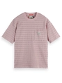 Scotch & Soda Relaxed-fit horizonal textured t-sh