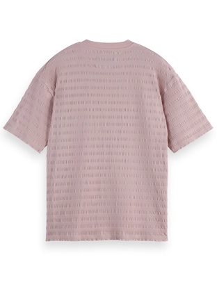 Scotch & Soda Relaxed-fit horizonal textured t-sh