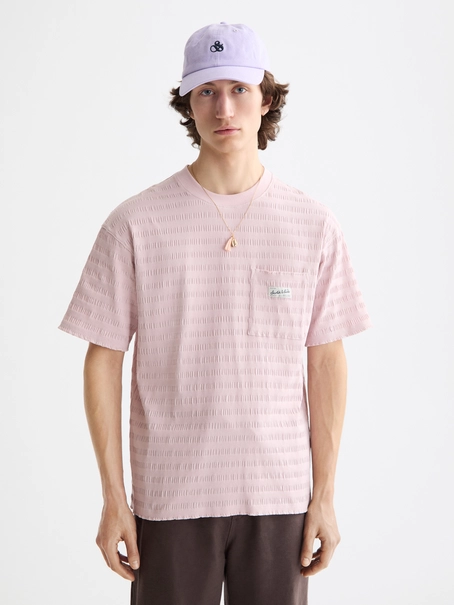 Scotch & Soda Relaxed-fit horizonal textured t-sh