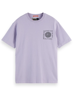 Scotch & Soda Relaxed-fit washed artwork t-shirt