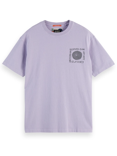 Scotch & Soda Relaxed-fit washed artwork t-shirt
