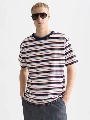 Scotch & Soda Relaxedfit yarndyed Tshirt