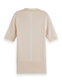 Scotch & Soda Rib polo neck short sleeve pullover