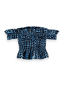 Scotch & Soda Ruffles Dropped Shoulder Top