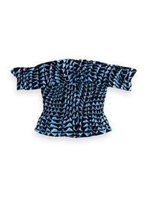 Scotch & Soda Ruffles Dropped Shoulder Top