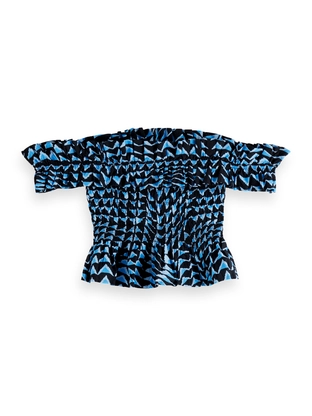 Scotch & Soda Ruffles Dropped Shoulder Top