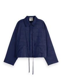 Scotch & Soda Satin Jacquard Utility Shirt