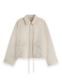 Scotch & Soda Satin Jacquard Utility Shirt