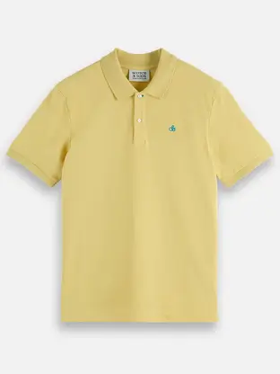 Scotch & Soda Seasonal core pique chest logo polo