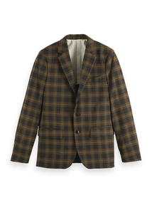Scotch & Soda Single-breasted yarn-dyed check reg
