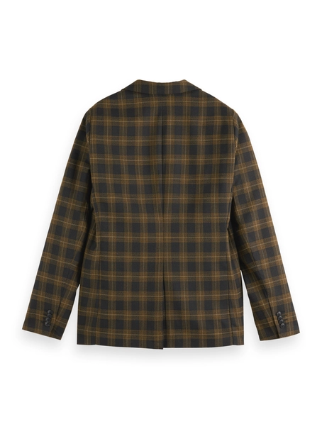 Scotch & Soda Single-breasted yarn-dyed check reg