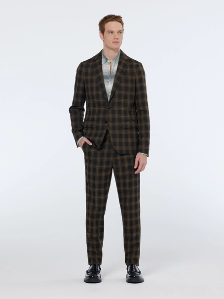 Scotch & Soda Single-breasted yarn-dyed check reg