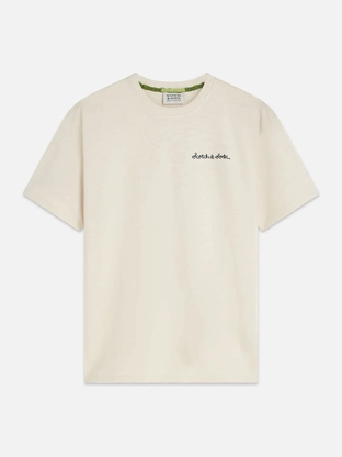 Scotch & Soda Slubyarn chest pocket artwork relax