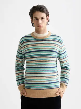 Scotch & Soda Soft knit striped regular fit pullo
