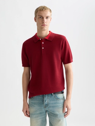 Scotch & Soda Structured knitted regularfit polo