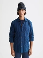 Scotch & Soda Textured indigo shirt in special st