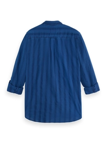 Scotch & Soda Textured indigo shirt in special st