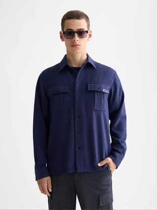 Scotch & Soda Textured relaxed-fit shirt