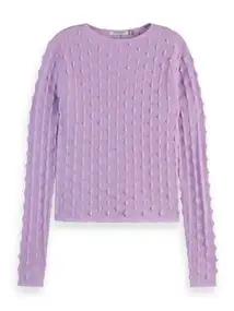 Scotch & Soda Textured stitch fitted pullover
