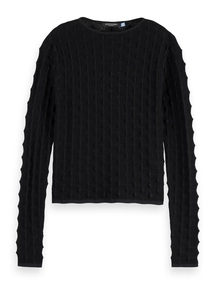 Scotch & Soda Textured stitch fitted pullover