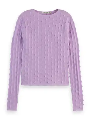 Scotch & Soda Textured stitch fitted pullover