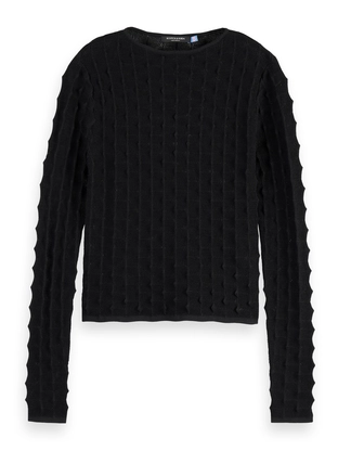 Scotch & Soda Textured stitch fitted pullover