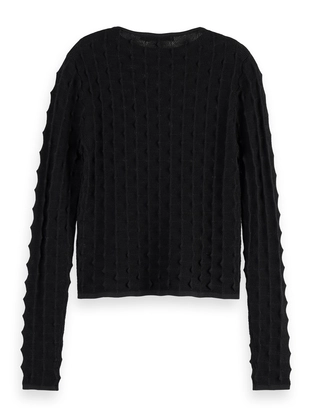 Scotch & Soda Textured stitch fitted pullover