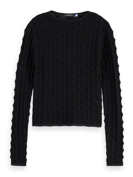 Scotch & Soda Textured stitch fitted pullover